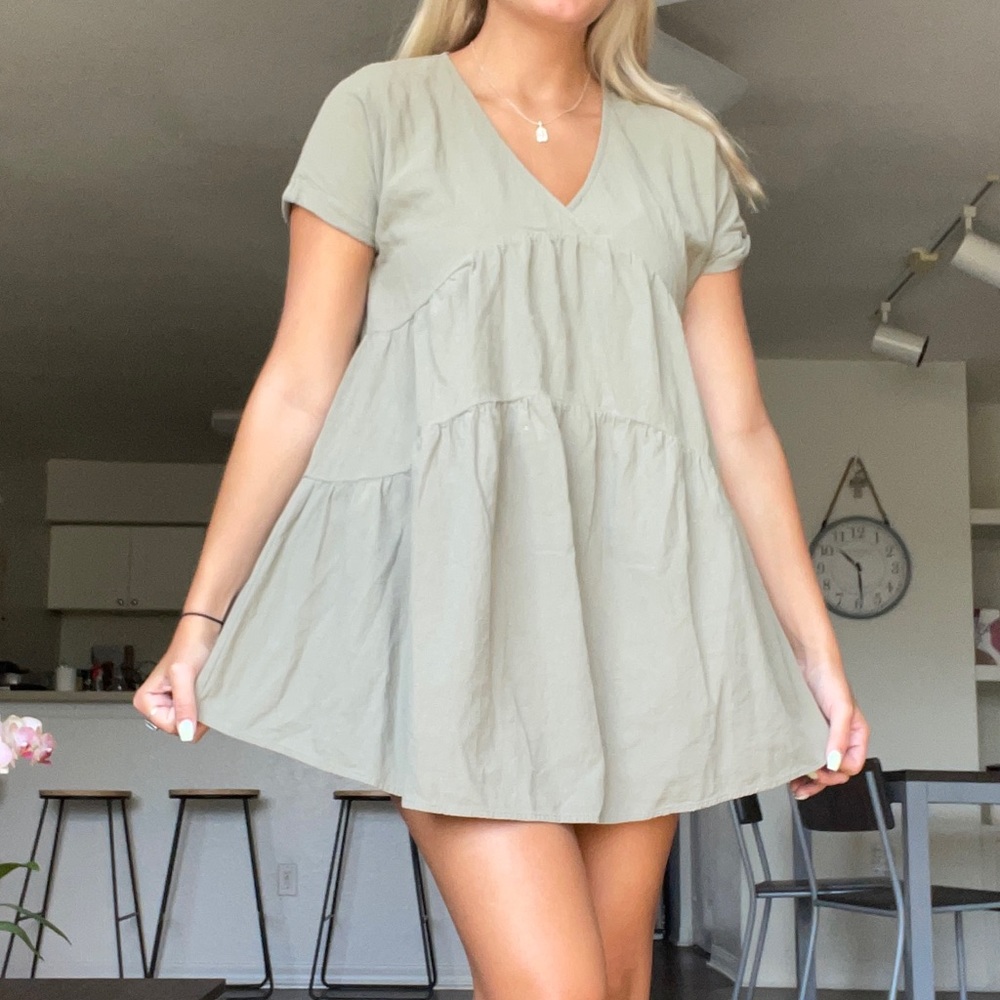 Sage green dress